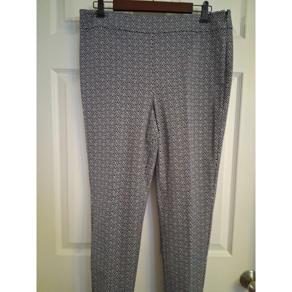 Talbots Chatham Ankle Pants Navy  Dots Featuring A Slim Leg Design  Size 10